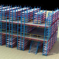 Stable Steel Structure Platform Warehouse Storage Mezzanine Floor with Racks